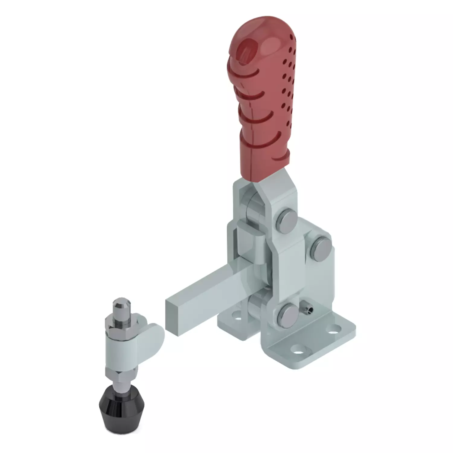 STEEL-SMITH Vertical Hold Down Action Medium Duty Clamps Flanged Base 1 kN, VTC-2535-SB