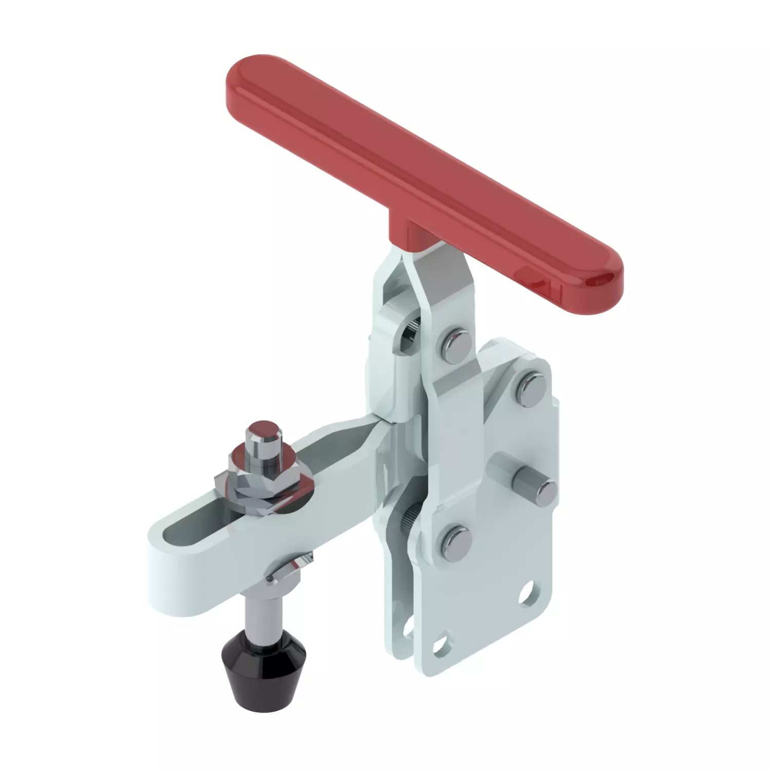 STEEL-SMITH Vertical Hold Down Action T-Handle Clamps Straight Base 2.7kN, VTC-210-TUB-SS