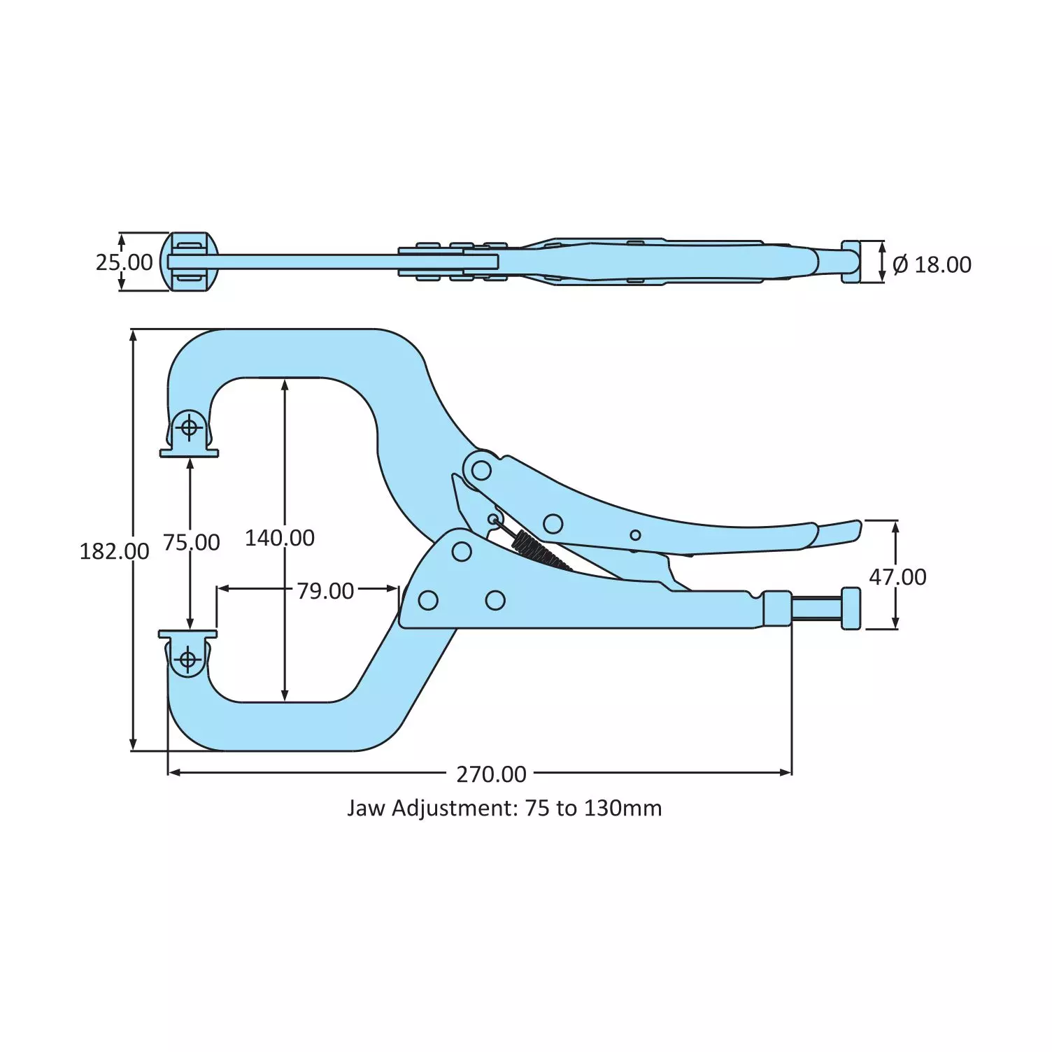 STEEL-SMITH Jaw Pliers - 3.9kN, VG-14075-C