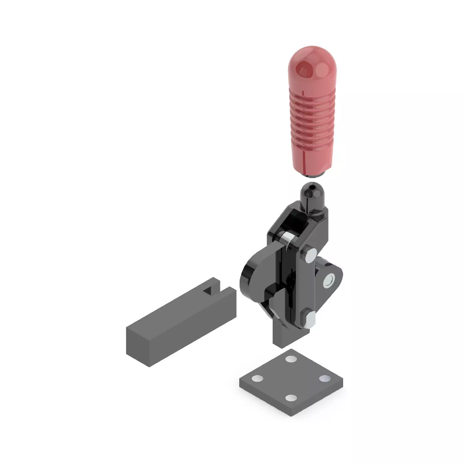 STEEL-SMITH Toggle Clamps Swivel Base 4.9kN, HV-BII-200