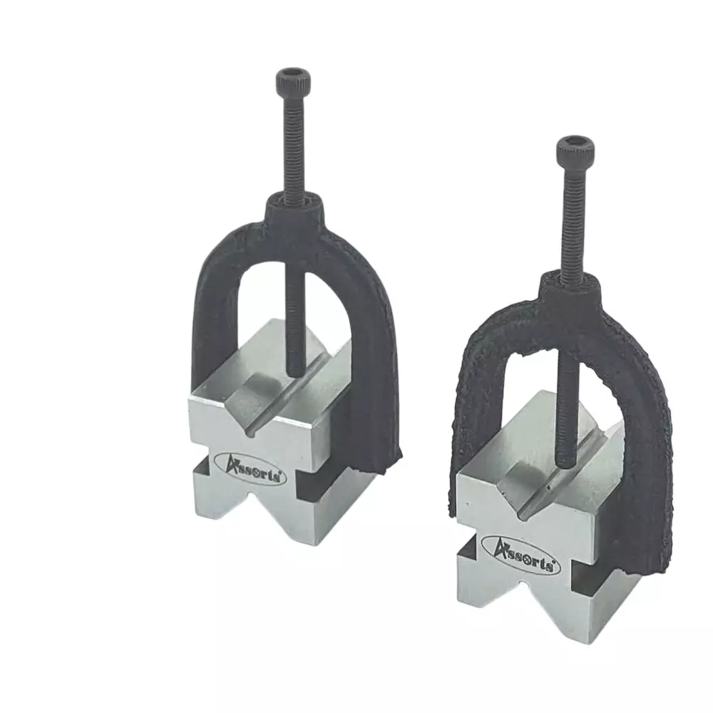 Assorts V Block Pair Tool Steel 32x32x40 mm Size for Enhanced Stability