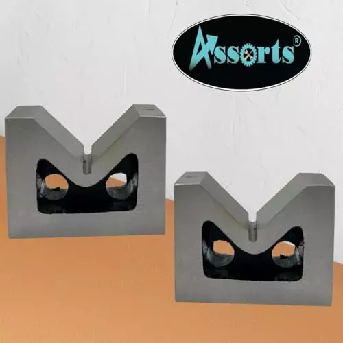 Assorts V-Block Pair Cast Iron 50 mm (2 Inch) Size 52x38x25 mm Dimension