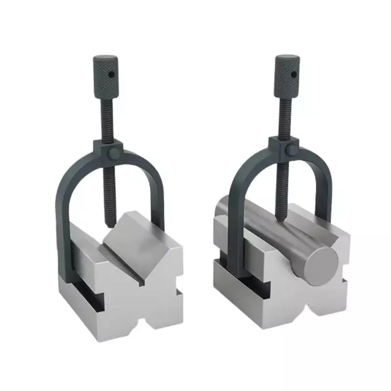 Blackhawk V Block With Clamp Steel Full Body Hardened 100x80x80 mm Size for Industrial Use, A032