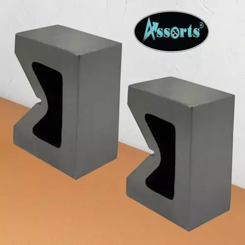 Assorts V Block Pair Cast Iron 75x56x31 mm Size for Enhanced Stability