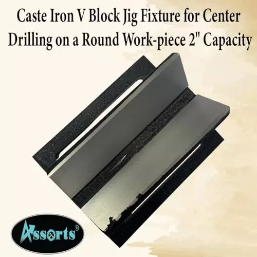 Assorts V Block Jig Fixture Cast Iron 50 mm (2 Inch) Sze 125x100 mm Dimension