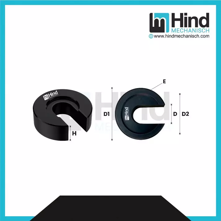 HINDMECHANISCH M10 Carbon Steel C Washer, HM-CW10 (Pack of 10)