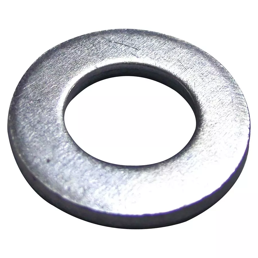 TR FASTENINGS PLAIN WASHER, STEEL, 8MM, 16MM, PK100, DM8-FASTWAZ100DIN125 (Pack of 100 Pcs)