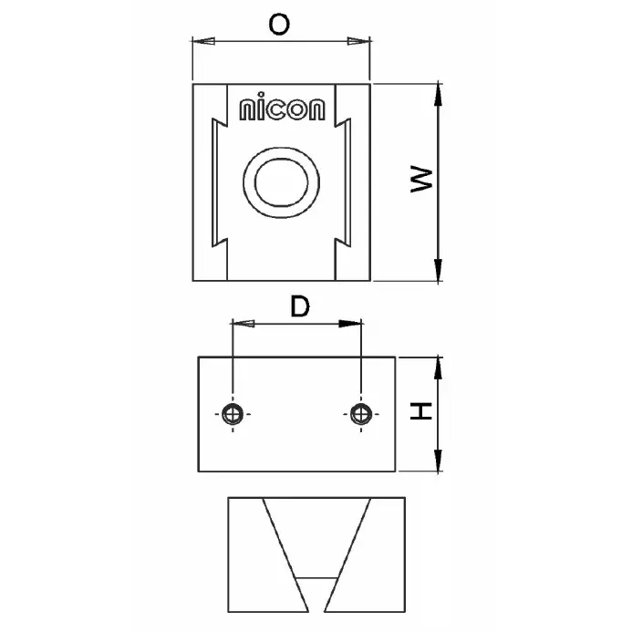 Nicon Wedge Clamp with Serrated Jaws, Steel Body 48 mm Jaw Width and 5 Ton Maximum Clamping Pressure, WC48