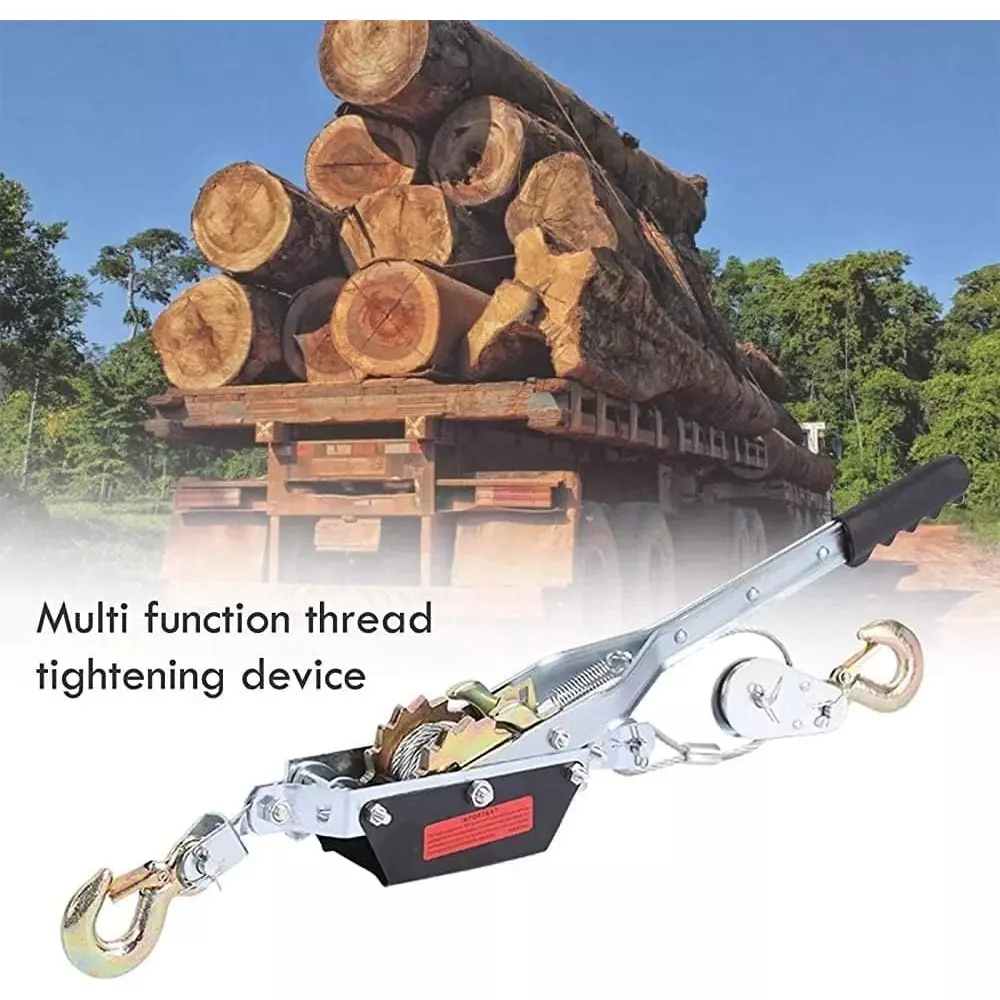 DY TOOLS Hand Cable Puller 2 Ton Pulling Capacity Flat Stock Steel with 1.9 m Effective Distance