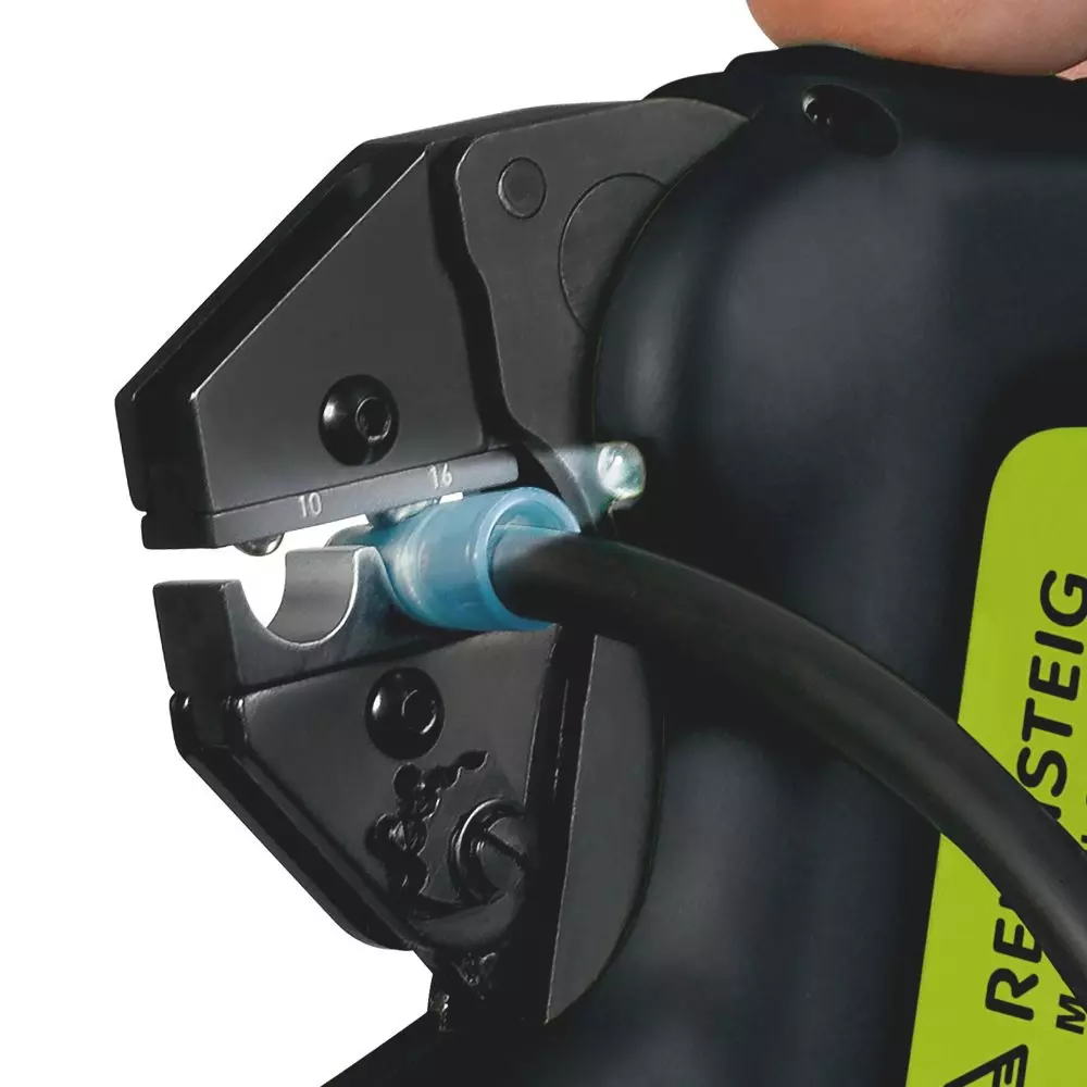 RENNSTEIG Crimping Tool 0.08 - 50 mm² Caapcity 500x420x120 mm 4.7 Kg with Li-Ion Battery, R6370 0100 1