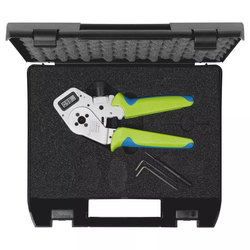 RENNSTEIG Hand Crimping Tool Chrome Plated 0.08-2.5 mm² / AWG 28-14 Capacity Ø5 mm Max. Contact Diameter, R8723 0000 61