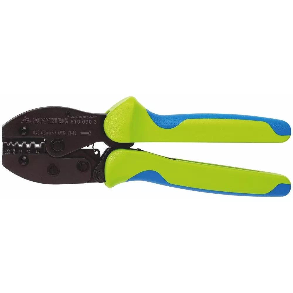 RENNSTEIG Crimping Plier Black-Oxide Finish 5 Crimping Positions Ferrules Connector, R619 090 3