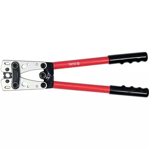 Yato 390 mm Cable Lug Crimping Tool #45 Carbon Steel Body and 6, 10, 16, 25, 35, 50 mm² Cross Section, YT-22857