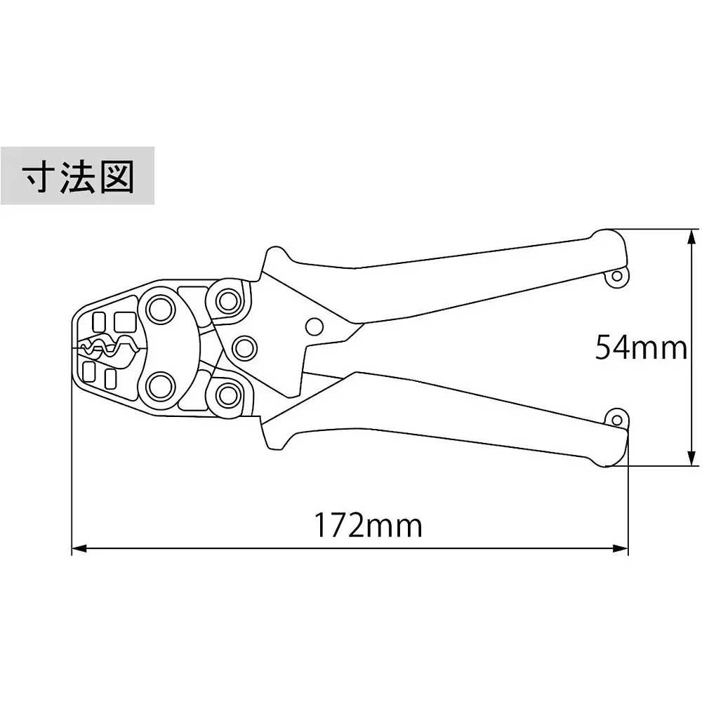 Lobster (Lobtex) Mini Crimping Tool 172 mm Length, AK-2MA