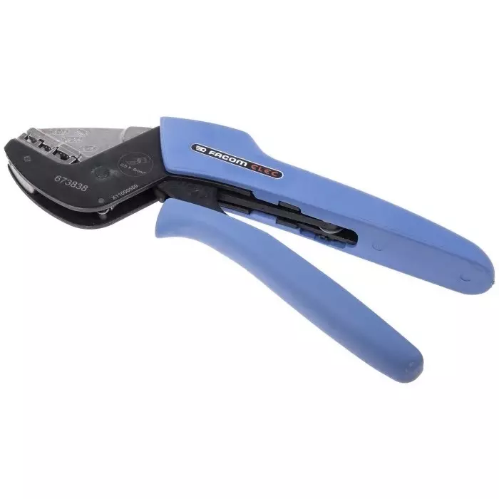 Facom Hand Ratcheting Crimp Tool for Insulated Terminals, 673838