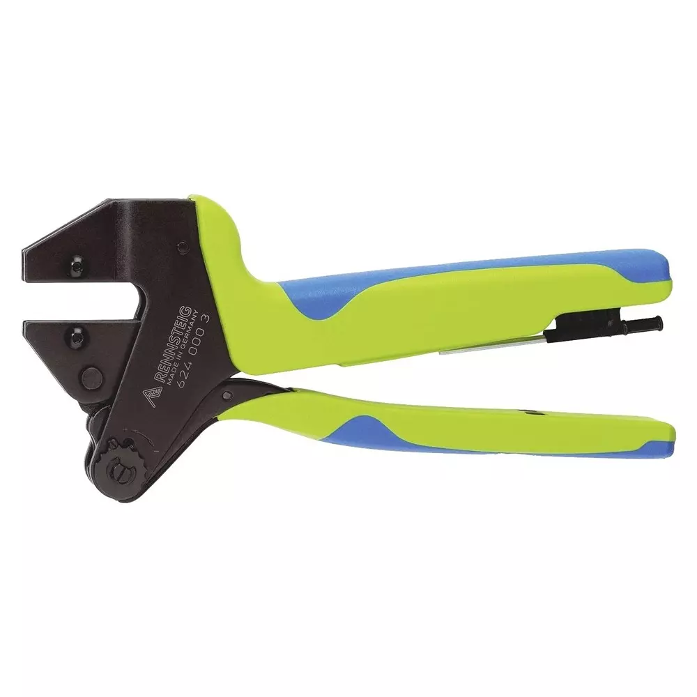 RENNSTEIG Crimping Plier 0.14 mm²-4 mm² Crimp Capacity with Plastic Handle, R624 071 3 1