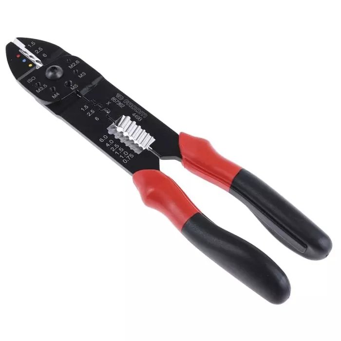 Facom Hand Crimp Tool for Insulated Terminals, 449BPB