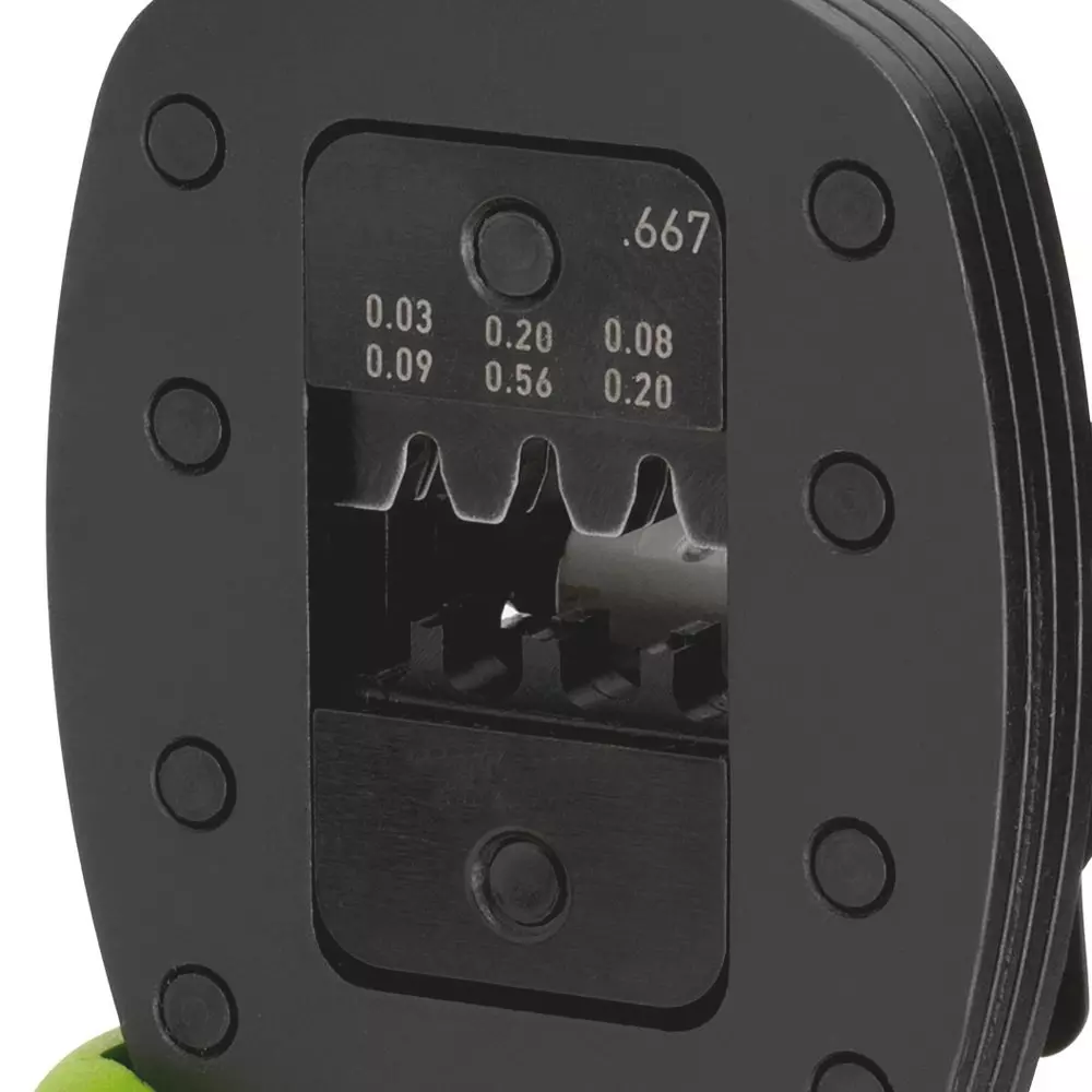 RENNSTEIG Ratchet Type Crimp Tool Black-Oxide Finish 0.03-0.09 mm² / 0.08-0.2 mm² / 0.2-0.56 mm² Capacity, R616 667 3 1