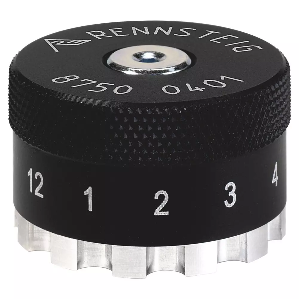 RENNSTEIG 12-Position Locator Black 80 g 38x38x24 mm, R8750 0401 0