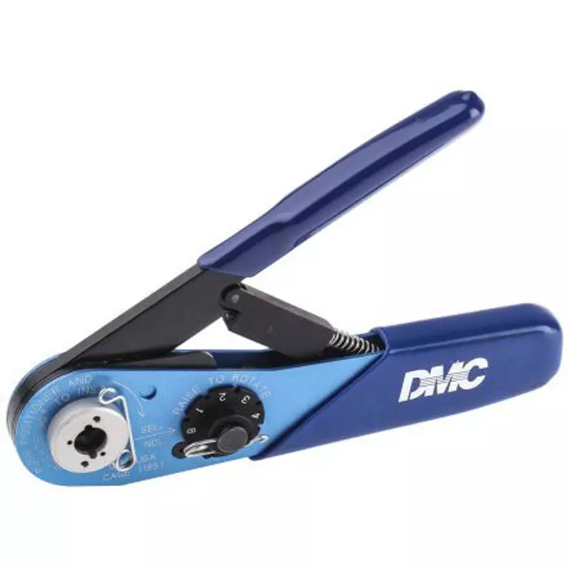 TE CONNECTIVITY Crimping Tool Crimping Tool Frame Type Hand Use With Ratchet Ratchet Mechanism, 601966-1