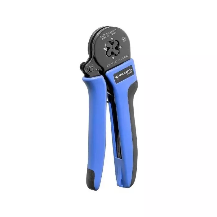 Facom Hand Crimp Tool for Insulated Terminals, Uninsulated Terminals, 985905PB