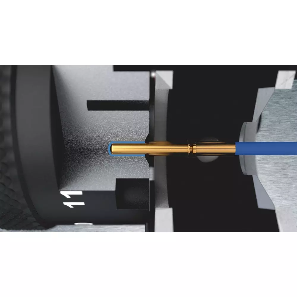 RENNSTEIG 4/8 Indent Crimping Tool Chrome Plated 0.14-6 mm² / AWG 26-10 Capacity Ø7.5 mm Max. Contact Diameter, R8753 0401 61