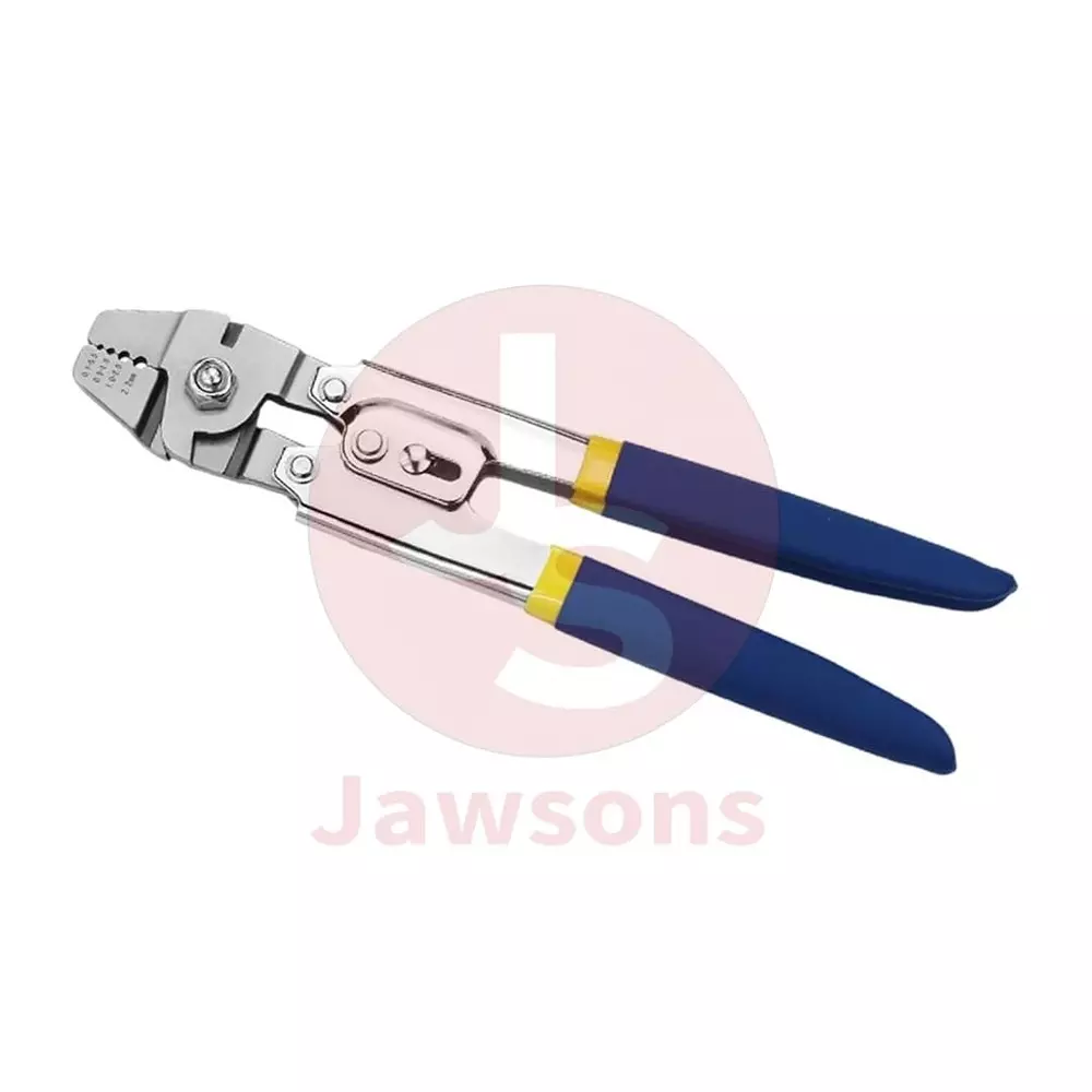 Jawsons Wire Rope Crimping Tool with 3 Size Aluminum Double Barrel Ferrule Crimping Loop Sleeve Kit