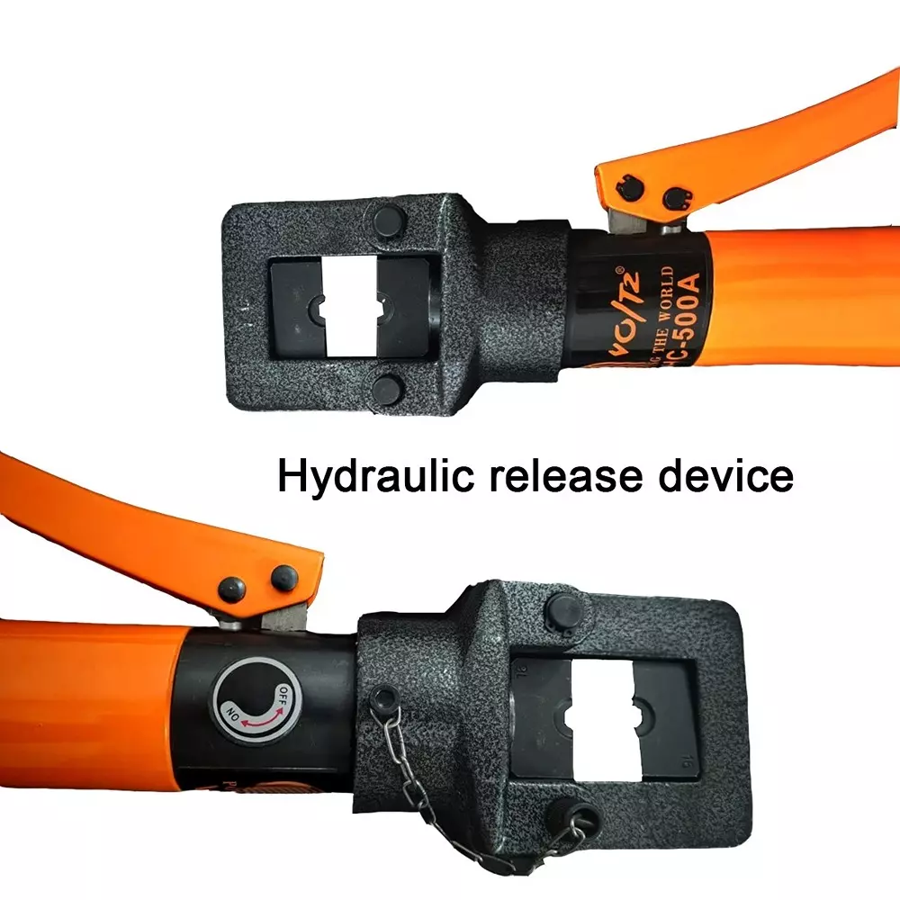 Voltz Hydraulic Crimping Tool with 22 Ton Crimping Force and Hexagon Crimping, VZ-HC-500