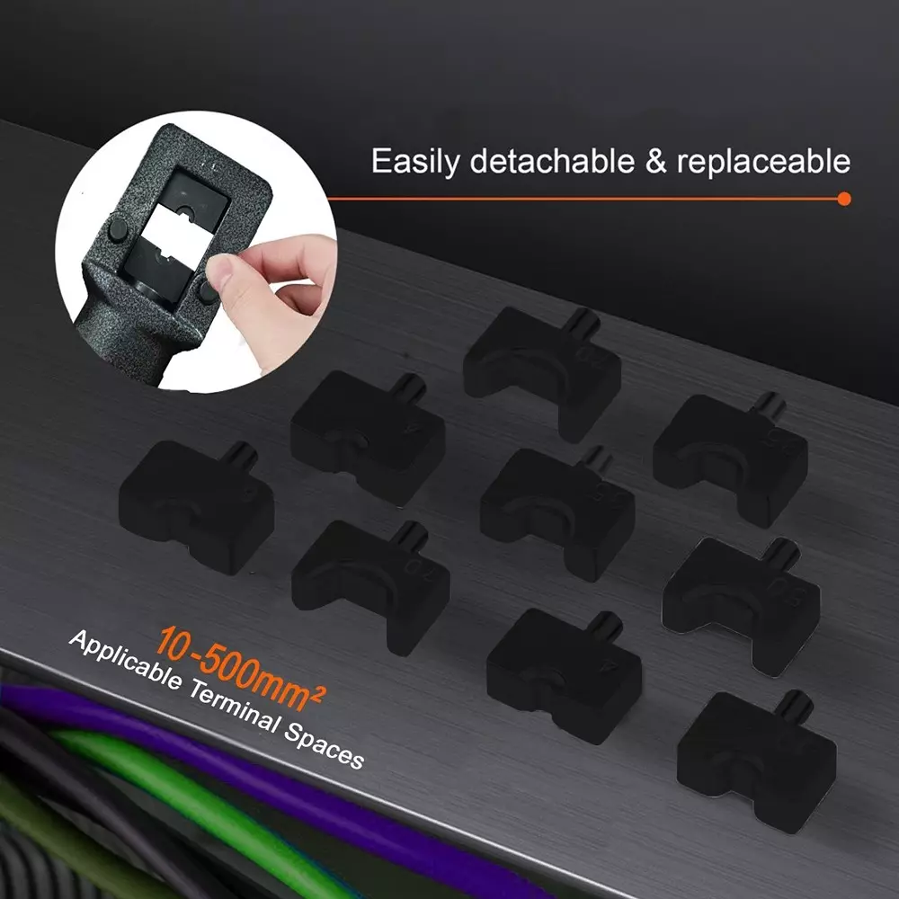 Voltz Hydraulic Crimping Tool with 22 Ton Crimping Force and Hexagon Crimping, VZ-HC-500