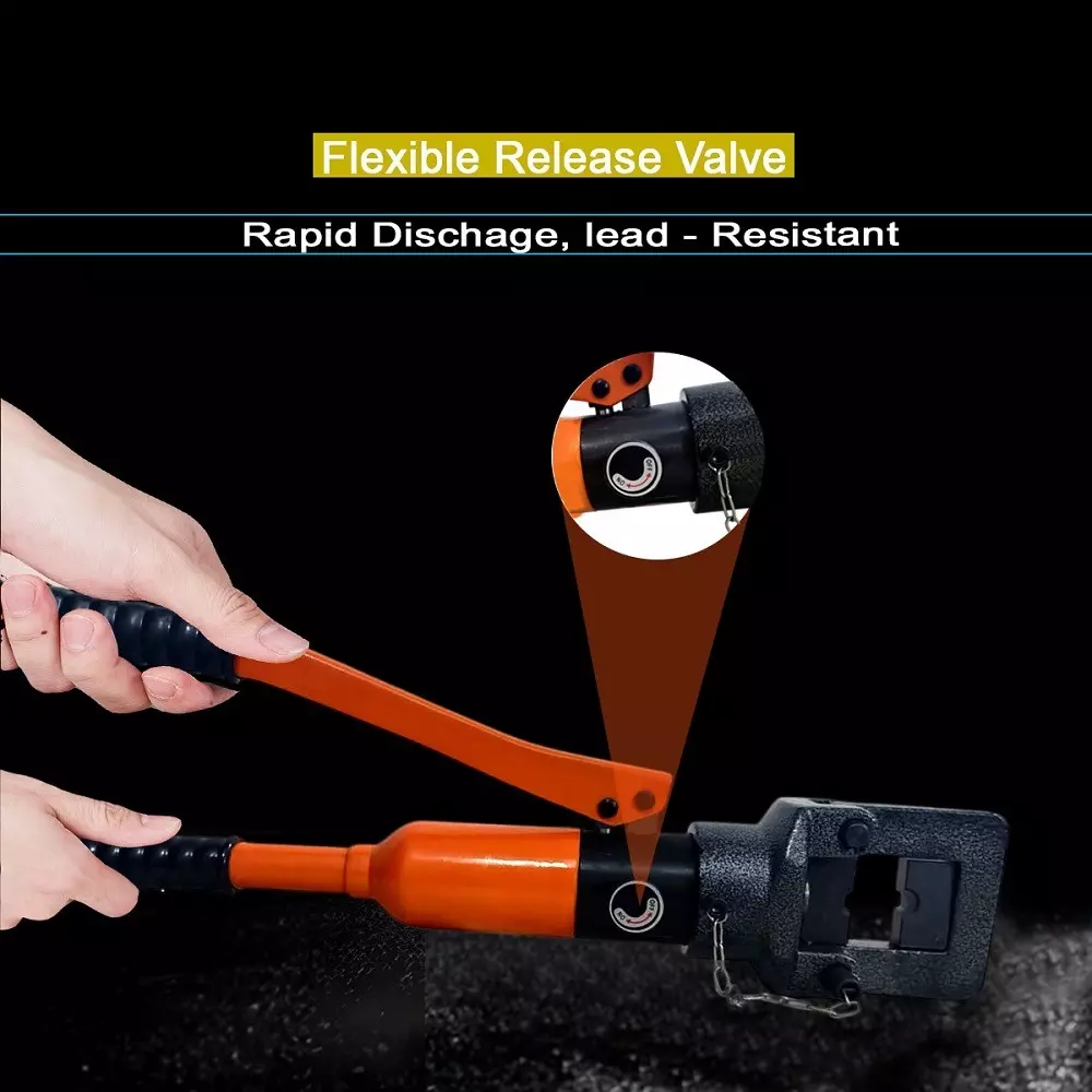 Voltz Hydraulic Crimping Tool with 22 Ton Crimping Force and Hexagon Crimping, VZ-HC-500