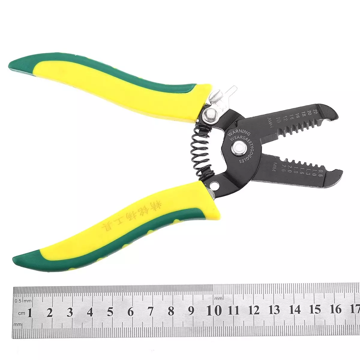 Tools Shop Professional Wire Stripper Cable Cutter Crimper Pliers 17.8 mm Length