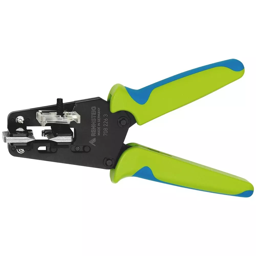 RENNSTEIG Insulation Stripper Black-Oxide Finish with Ergonomic 2C Grips for PFFE Single Stranded Wire, R708 226 3