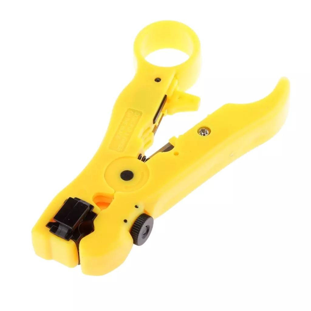 Tools Shop Cable Wire Stripping Cutter Yellow RG59, RG6, RG7, RG11 Stripper Tool