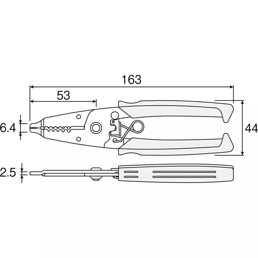 hozan-wire-stripper-163-mm-overall-length-p-967