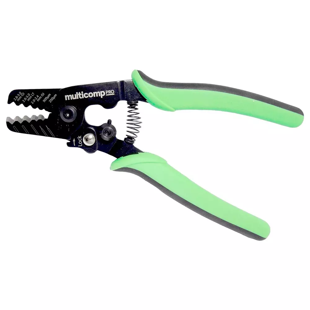MULTICOMP PRO Fibre Optic Stripper for 2-3 mm & 2.8-3 mm Outer Jacket, 2-3 mm Loose Tube Fibre, MP010969