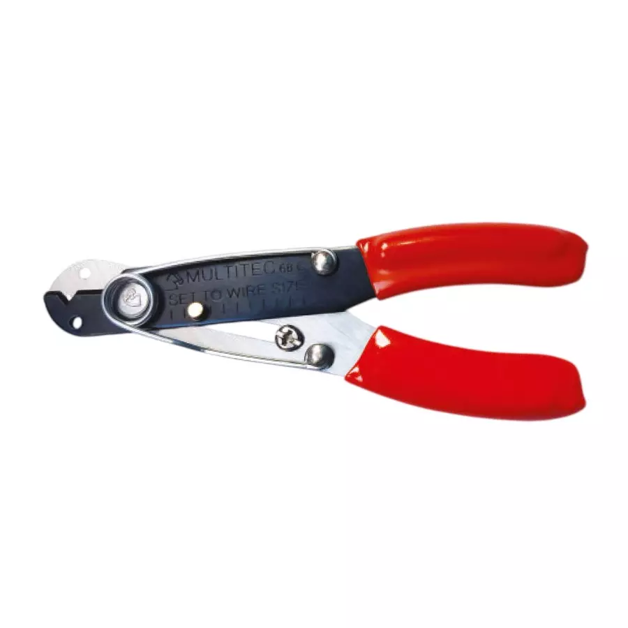 Multitec Wire Stripper & Cutter with Spring Stainless Steel & Plastic for Wire & Cable Cutting, 68 D