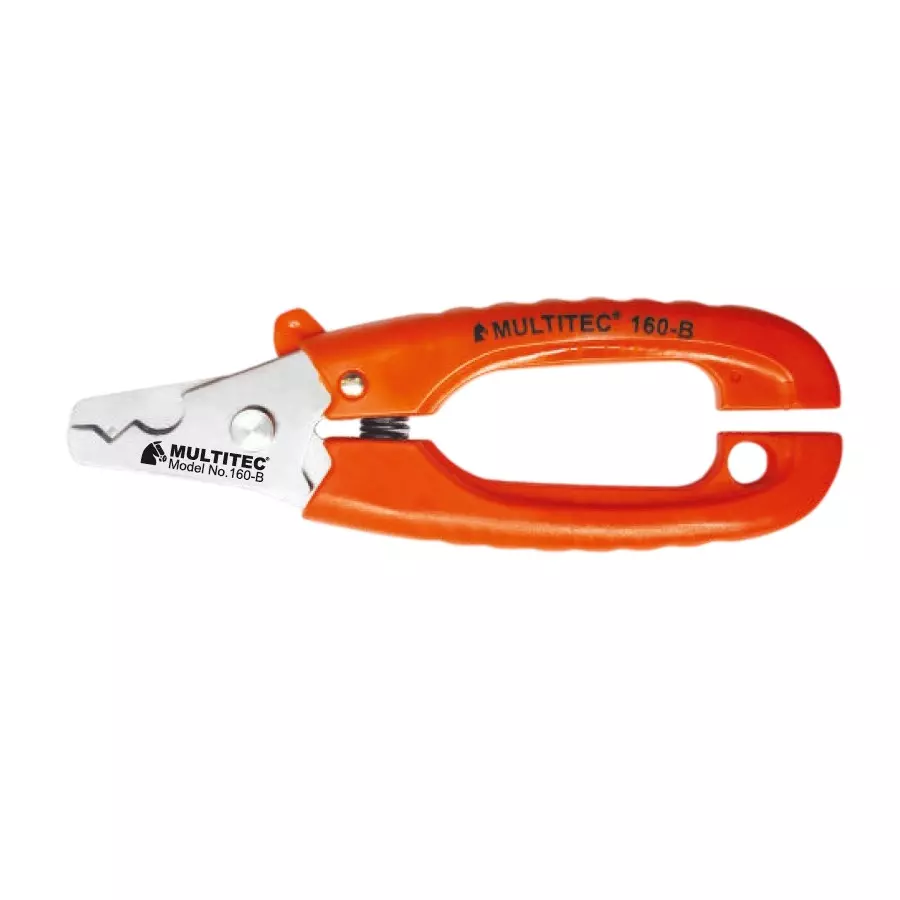 Multitec Wire Stripper & Cutter Up to 10 mm² or 12 mm² Cutting Capacity Stainless Steel & Plastic for Wire & Cable Cutting, 160 B
