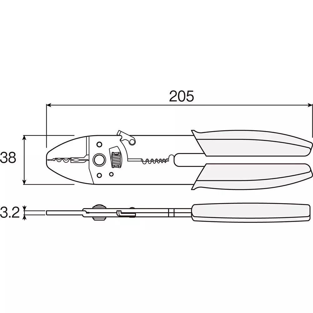 hozan-crimping-tool-205-mm-overall-length-p-704