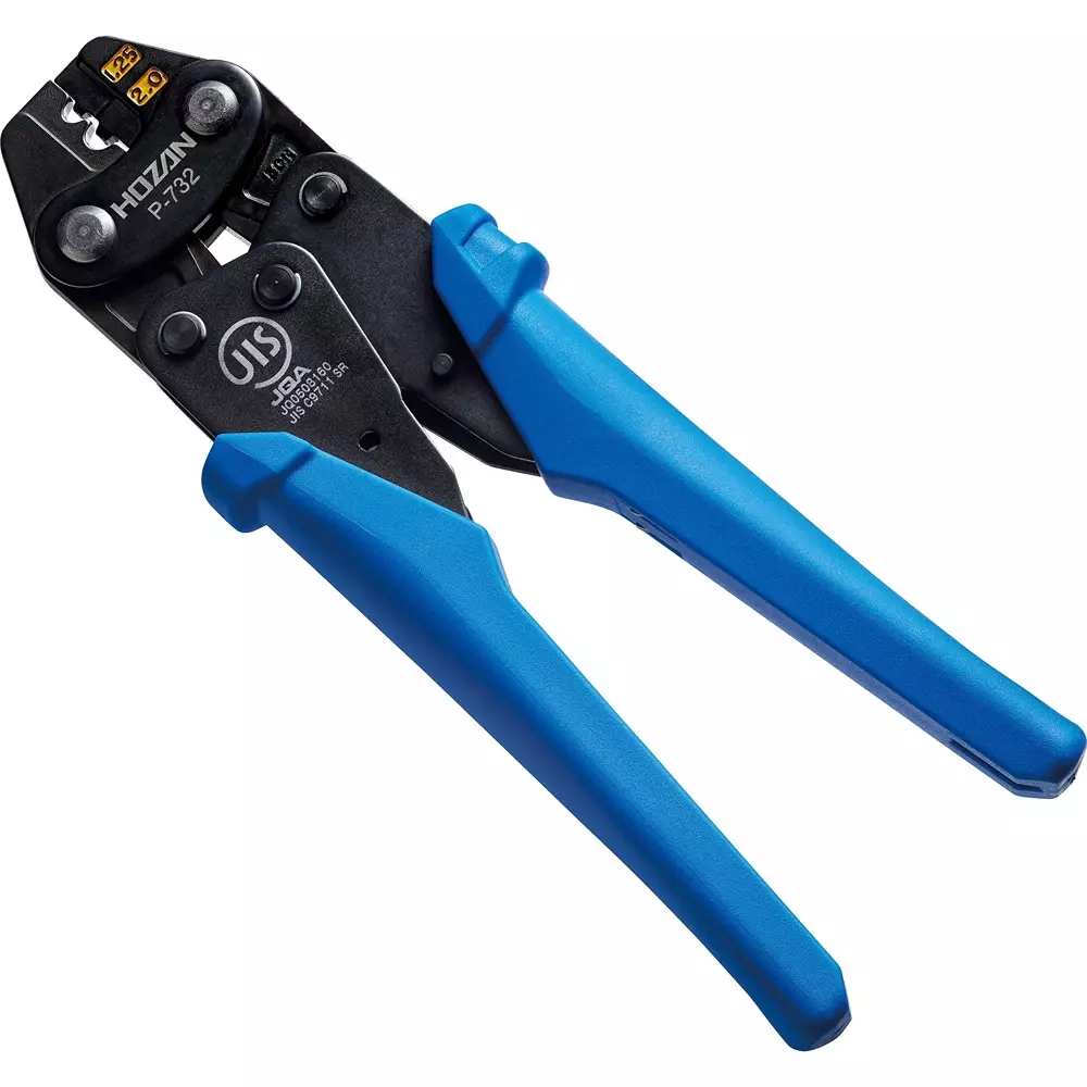 HOZAN Crimping Plier 182 mm Overall Length, P-732