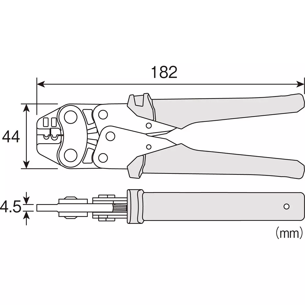 hozan-crimping-plier-182-mm-overall-length-p-732
