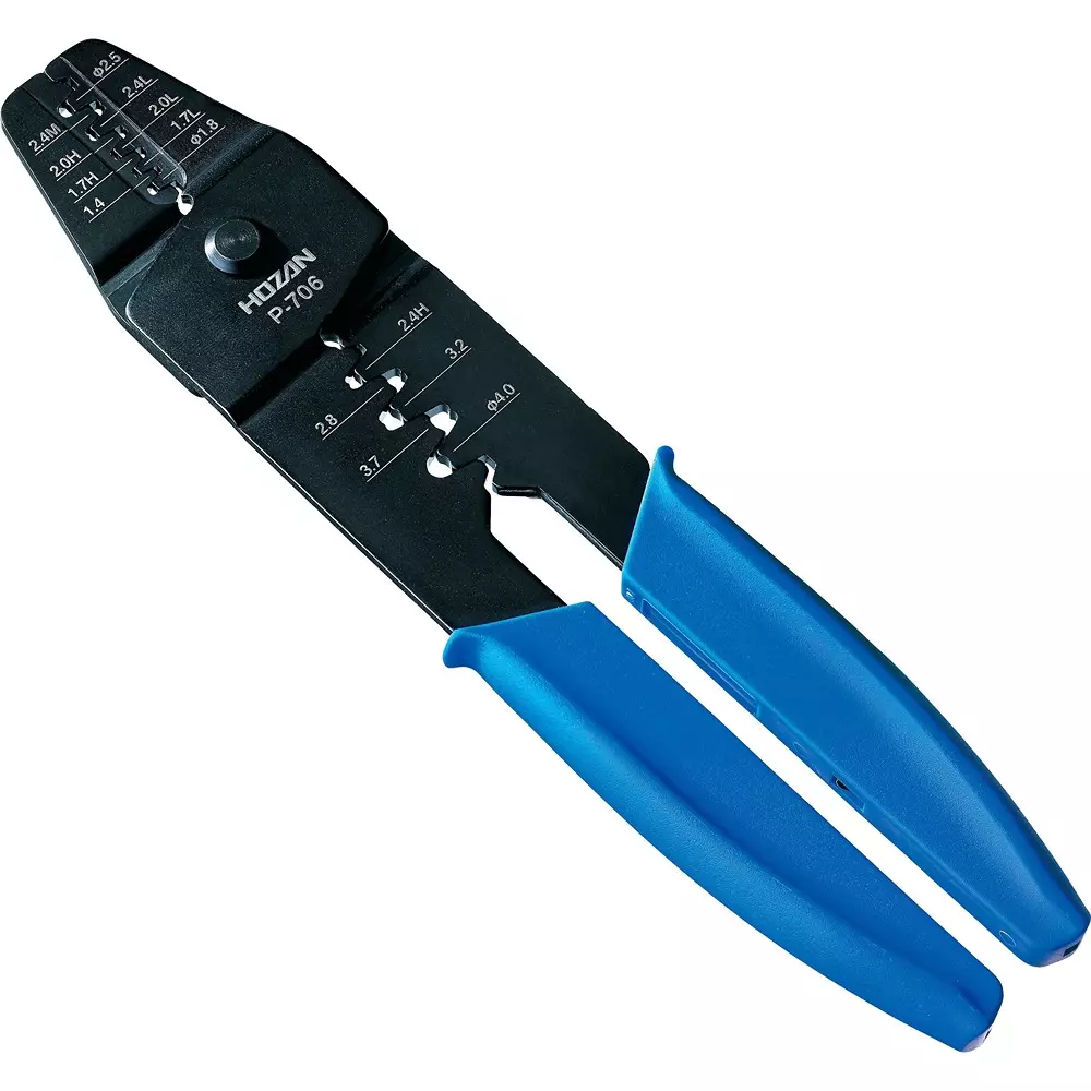 HOZAN Crimping Plier 208 mm Overall Length, P-706