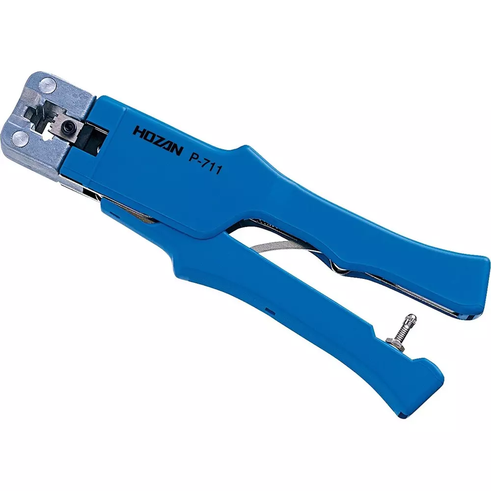 HOZAN Modular Plug Crimping Tool 181 mm Overall Length, P-711