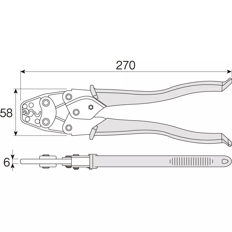 hozan-crimping-tool-270-mm-overall-length-p-75