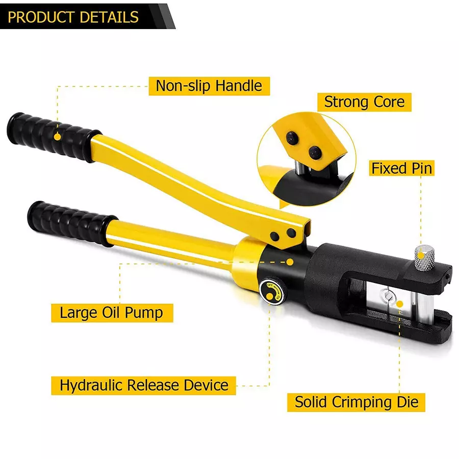 thumbnail image 2 of HENGMA Hydraulic Crimping Tool Set,18V/4.0Ah Electric Hydraulic Crimping Pliers 2 of 13