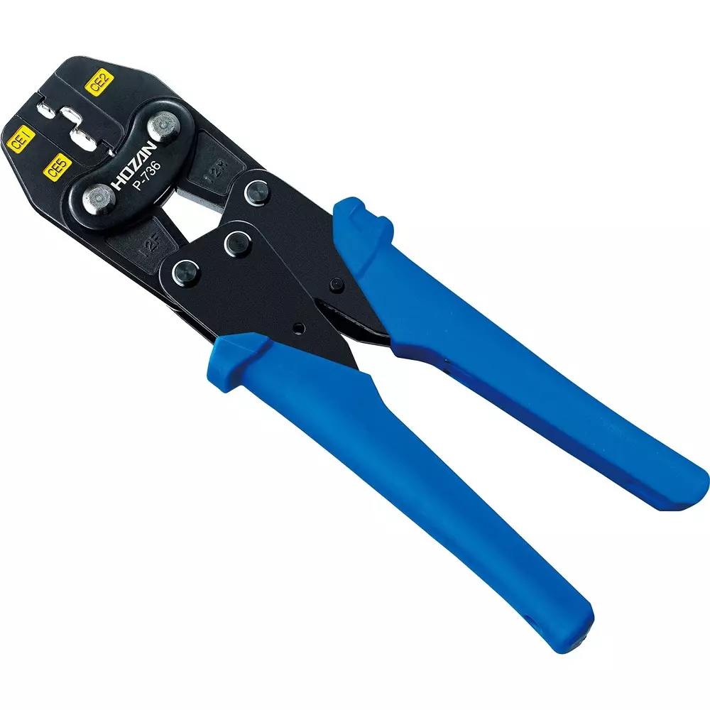 HOZAN Crimping Plier 198 mm Overall Length, P-736
