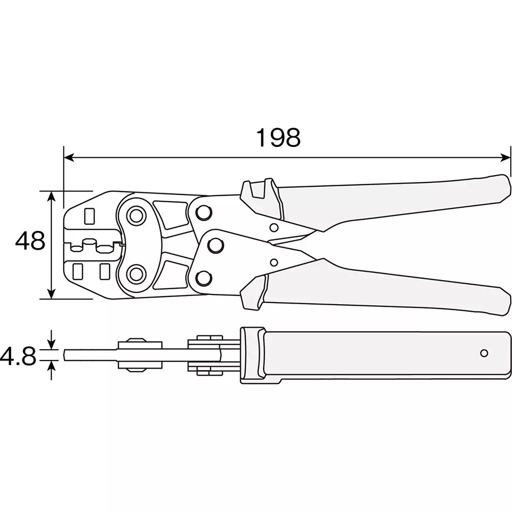hozan-crimping-plier-198-mm-overall-length-p-736