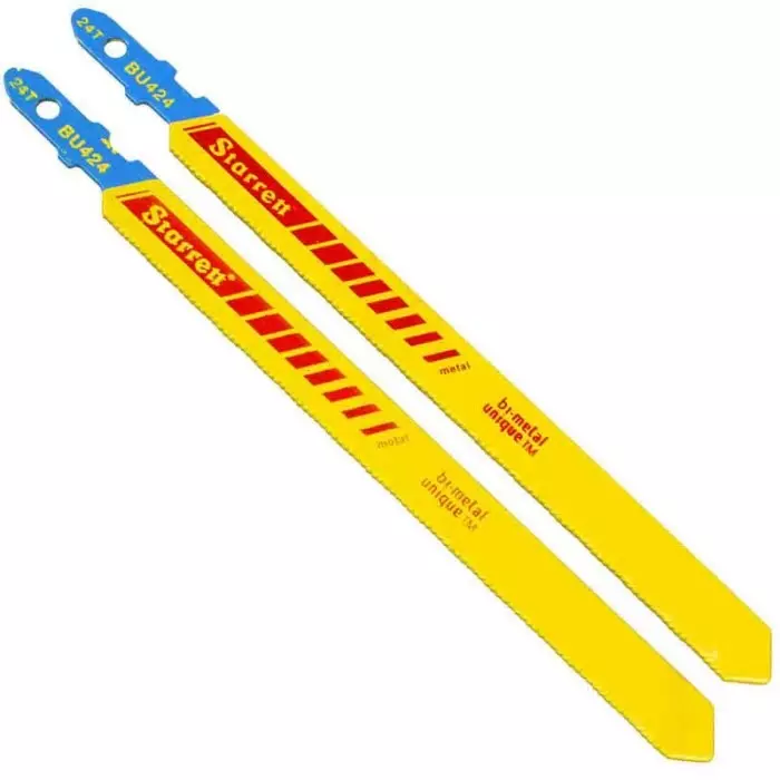 Starrett 24 Teeth Per Inch 100 mm Cutting Length Jigsaw Blade, SA365 (Pack of 5)