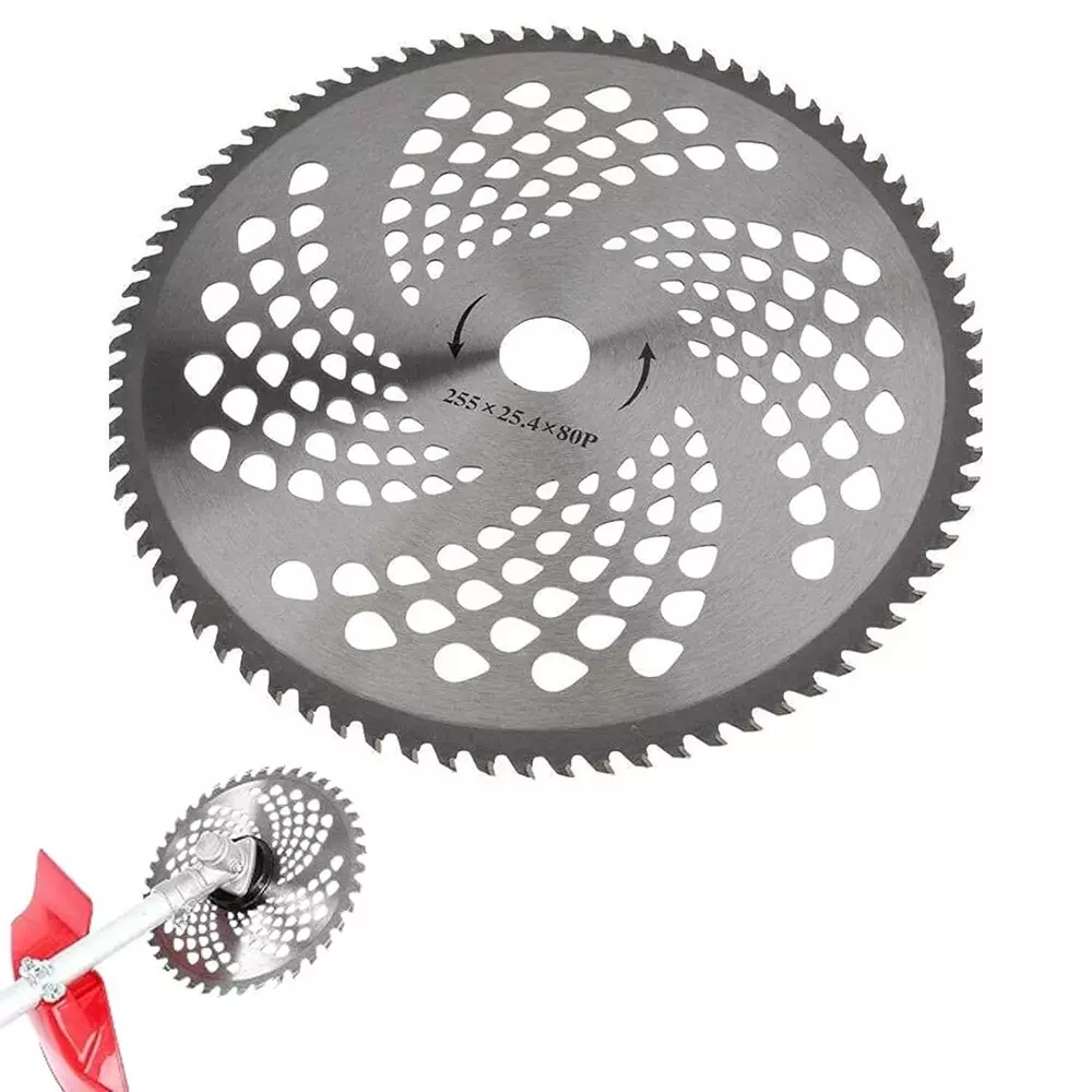 Kamal Agrotech Tungsten Carbide Grey 80 Teeth Brush Cutter Blade - Grass & Weed Trimming