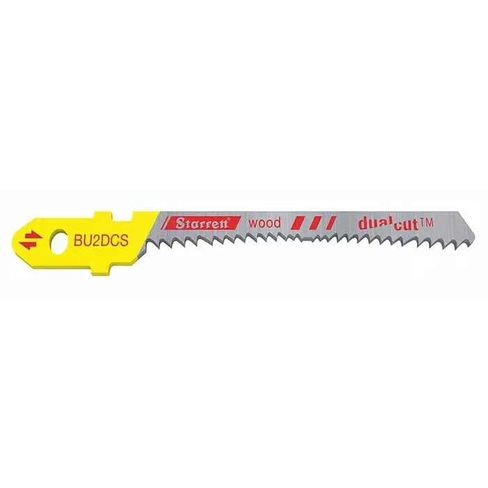 Starrett 9 - 19 Teeth Per Inch 57 mm Cutting Length Jigsaw Blade, BU2DCS (Pack of 2)