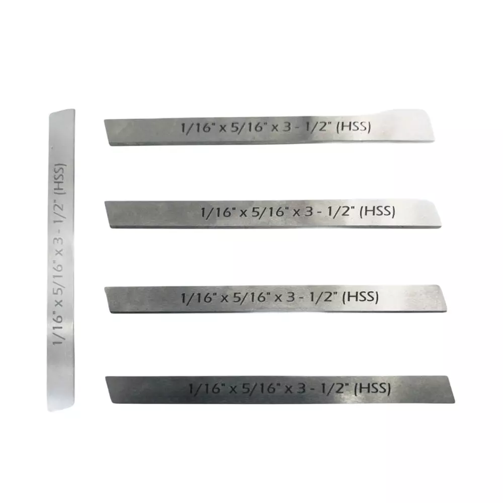 Assorts Blade Set High Speed Steel 1/16x5/16x3.1/2 Inch for Lathe Parting Cut Off Holders (Pack of 5)